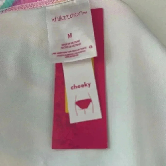 NWT Xhilaration Cheeky Bikini Bottoms Rainbow Pattern - Picture 5 of 6